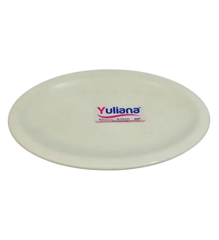 Plato Ovalado Tampiqueño Blanco 9" Yuliana MX-119W –  Alta Calidad