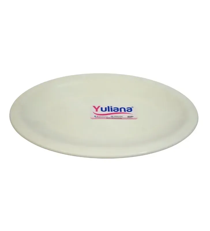 Plato Ovalado Tampiqueño Blanco 9" Yuliana MX-119W –  Alta Calidad