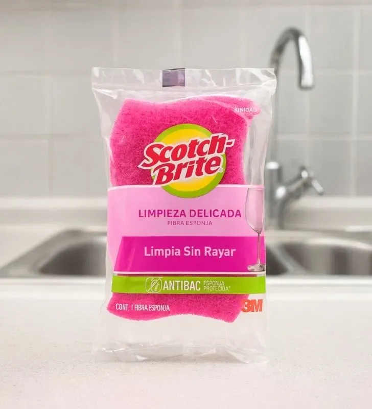 Fibra Esponja Scotch Brite Cero Rayas – Limpieza delicada
