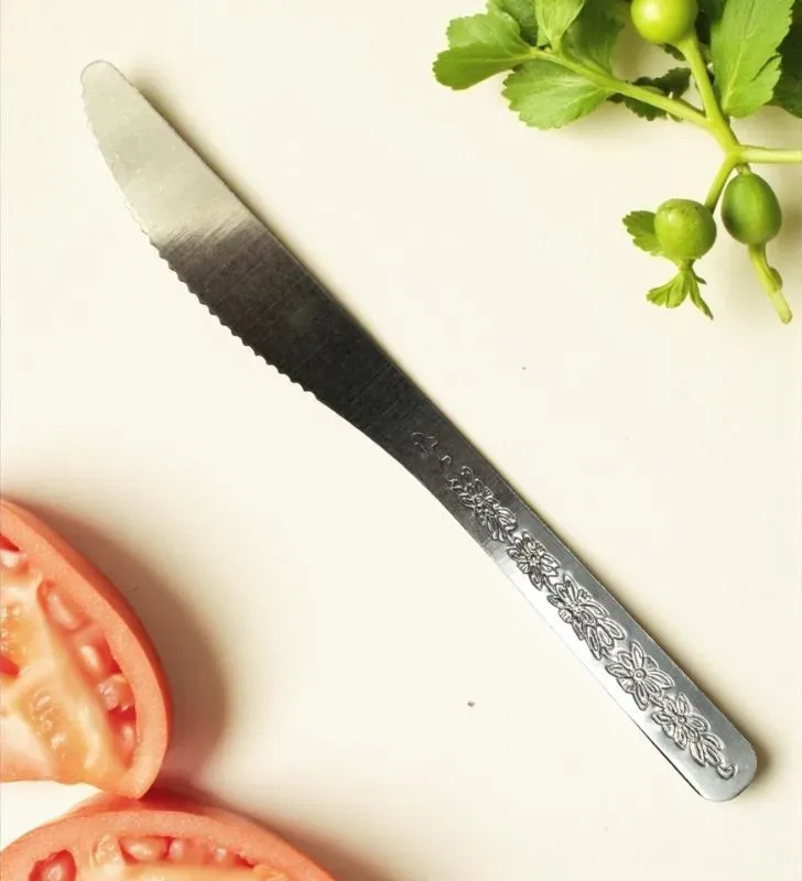 Cuchillo de mesa Floresta Facusa – Acero Inoxidable de Alta Calidad