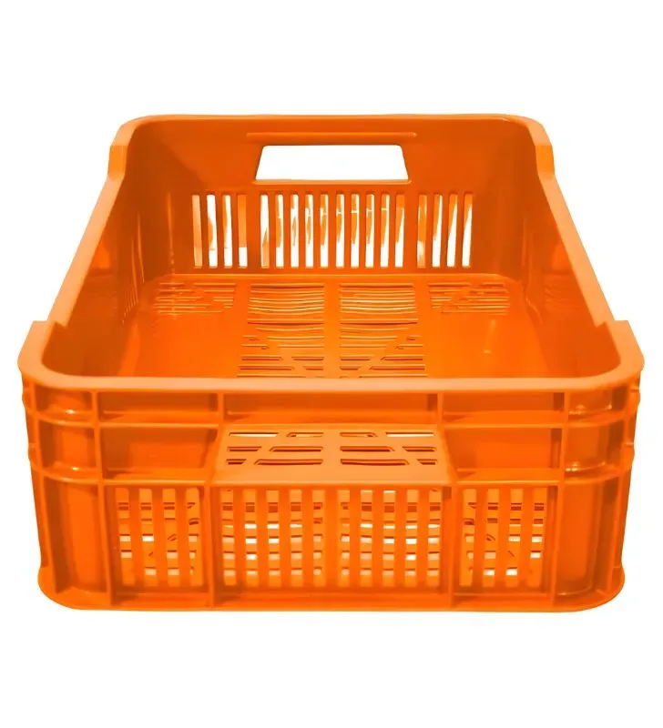 Caja Walterino Mediana Calada Naranja Europlast – Almacenaje Eficiente