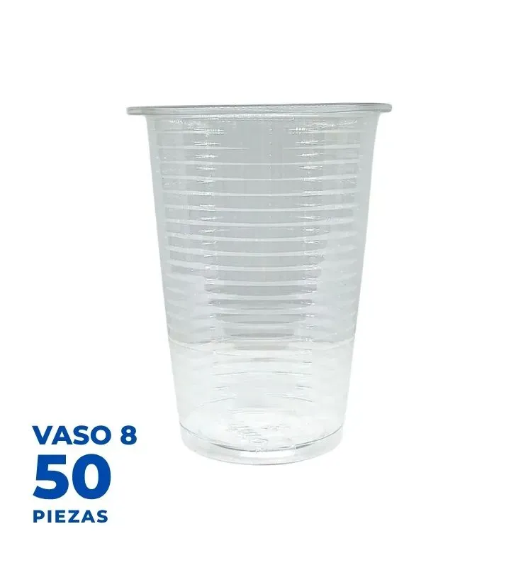 Vaso pl ástico Primo No. 8 – Paq. 50 unidades