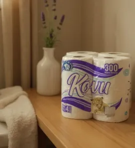 Papel Higiénico Kovu 300H – 4 Rollos Reyma