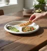 Plato Divisiones Granito Boris – Plato con Compartimentos para Comidas Mixtas