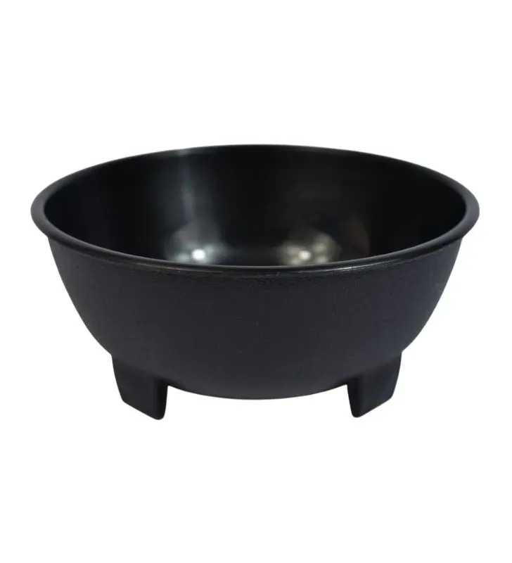 Molcajete Negro Boris – 14.07 cm, Plástico Resistente