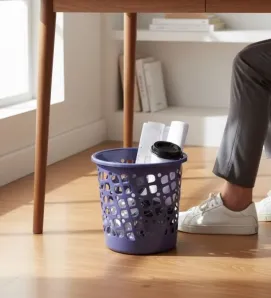 Cesto Papelero Trébol Combinado Boris – Diseño Calado