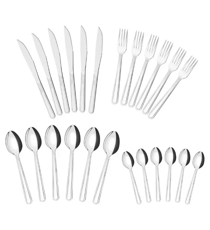 Juego de Cubiertos Buzios Tramontina 24 Piezas – Elegante y Resistente