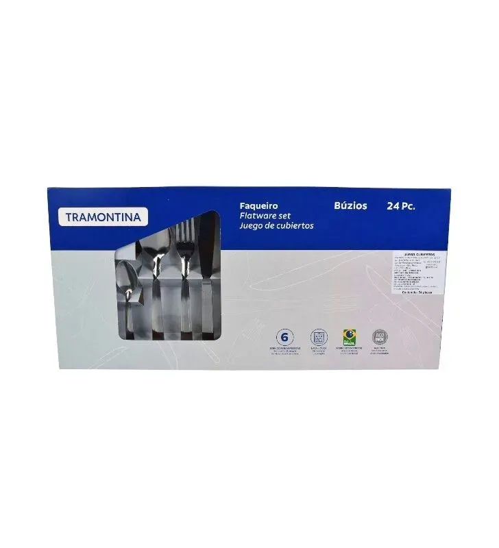 Juego de Cubiertos Buzios Tramontina 24 Piezas – Elegante y Resistente