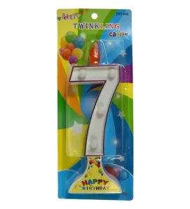 Vela Digital para Pastel con Números 7943Y – Ilumina tus celebraciones