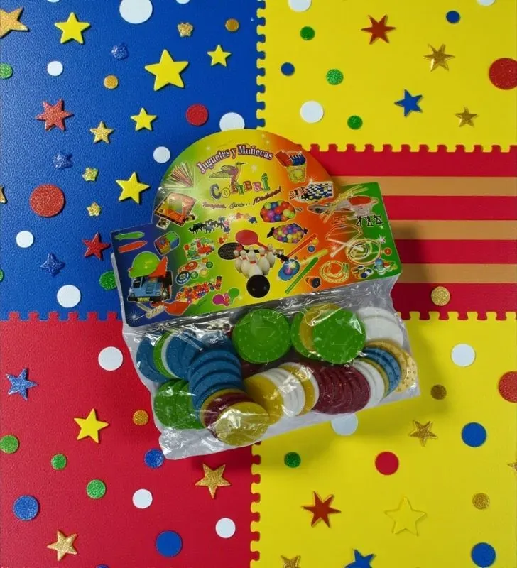 Fichas de Póker Grande Colibrí – Juego Didáctico de Colores