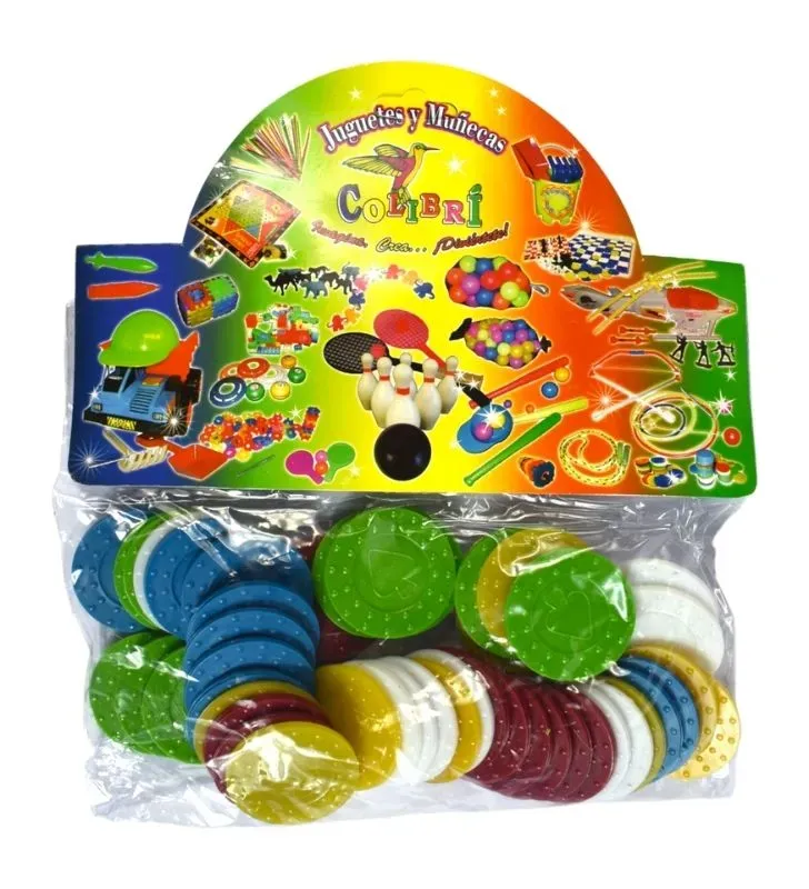 Fichas de Póker Grande Colibrí – Juego Didáctico de Colores