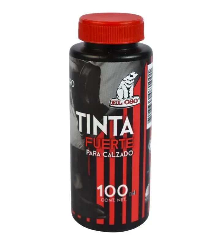Tinta para Calzado El Oso 100 ml Color Negro – Restauración y Cuidado