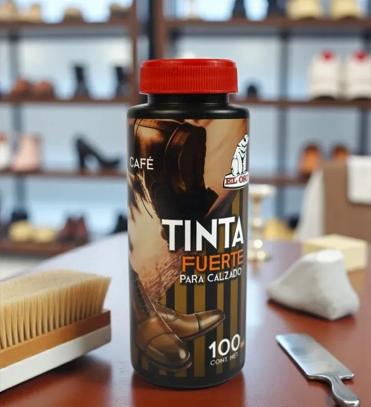 Tinta para Calzado El Oso 100 ml Color Café – Restauración y Cuidado