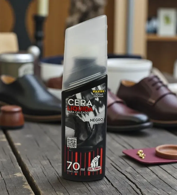 Cera Líquida El Oso 70 ml Negra – Restauración y Brillo
