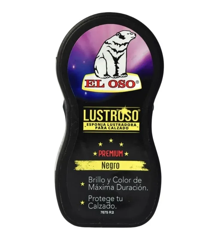 Esponja Lustroso Negra – El Oso – Brillo Instantáneo Calzado Negro