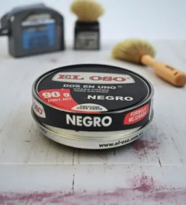 El Oso Dos en Uno Negra 90 g – Grasa-Crema para Calzado