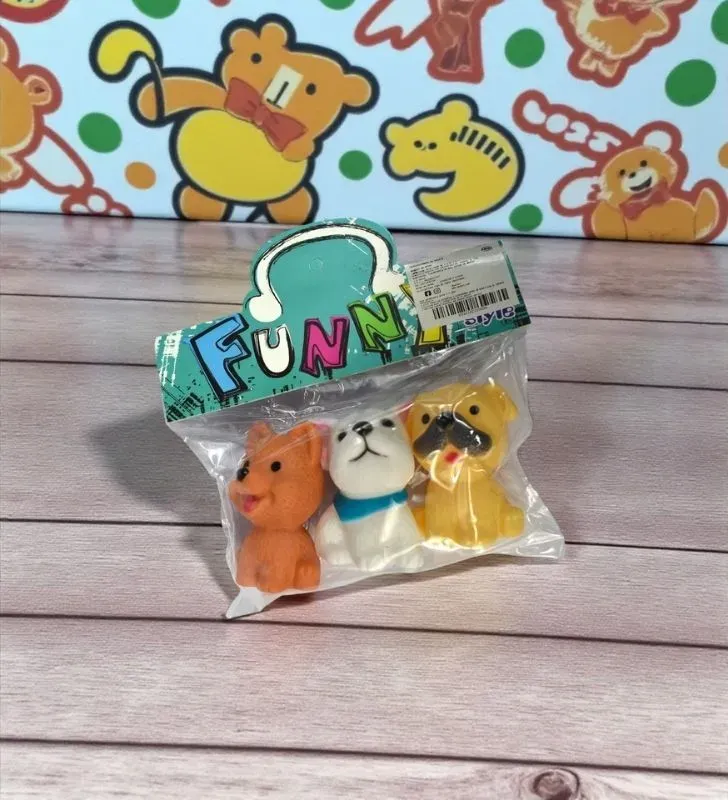 Set de 3 Perritos de Juguete CP-9574E – Figuras de Mascotas