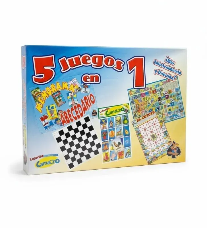 Kit de juego 5 en 1 – Loterías Camacho | Juegos tradicionales mexicanos