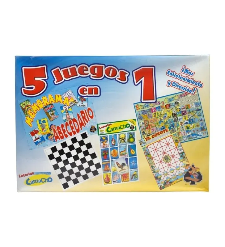 Kit de juego 5 en 1 – Loterías Camacho | Juegos tradicionales mexicanos