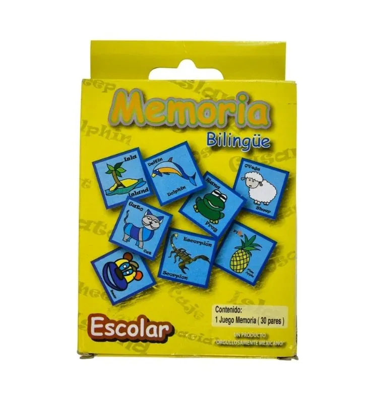 Memorama Bilingüe Escolar Dicresa – Español/Inglés