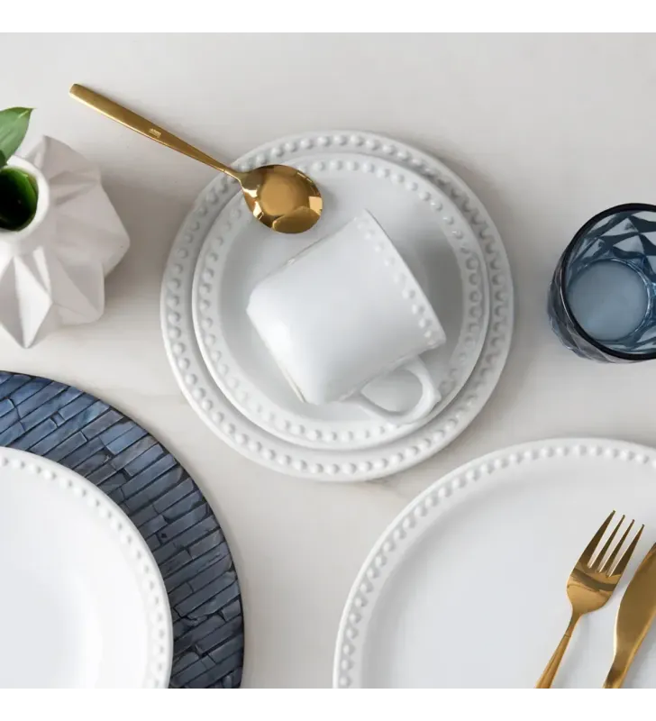 Plato para Taza Santa Anita Emboss Mauve – Redondo y Elegante