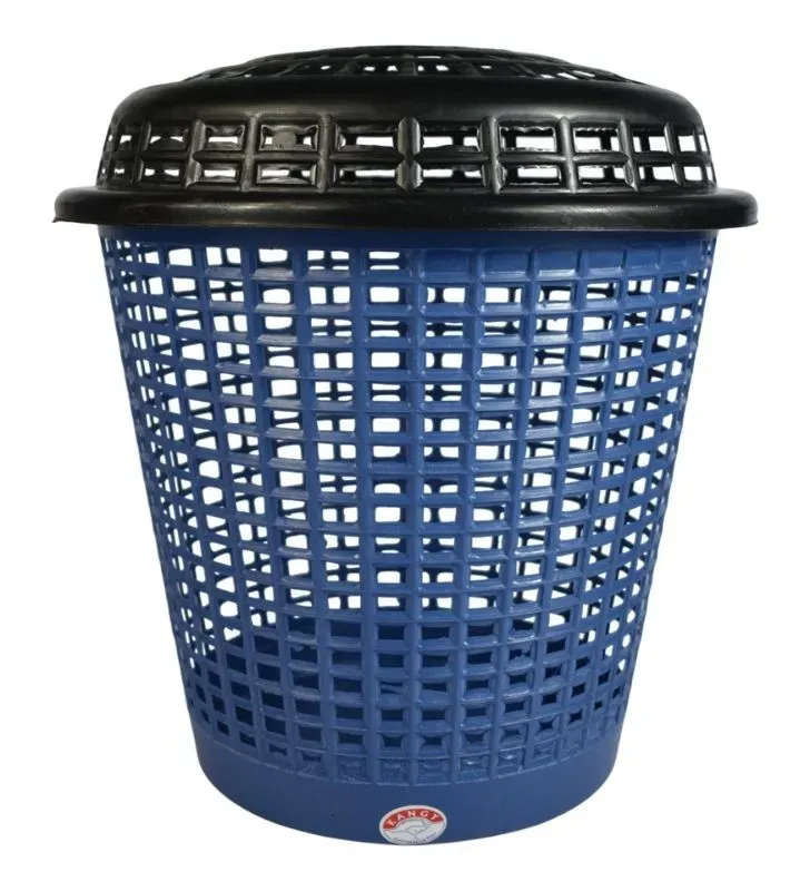 Cesto Calado Málaga 25 L con tapa Kangy – Plástico resistente y ventilado