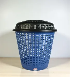 Cesto Calado Málaga 25 L con tapa Kangy – Plástico resistente y ventilado