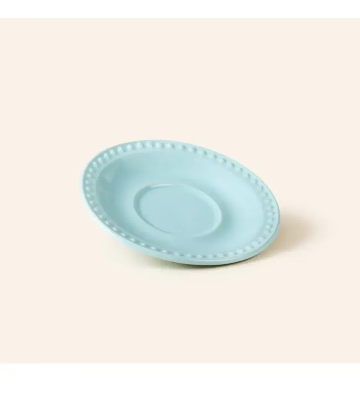 Plato para Taza Santa Anita Emboss Mauve Baby Turquoise – Diseño Elegante