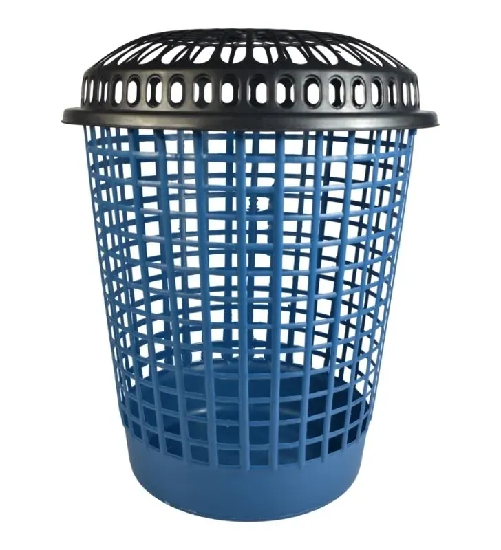 Cesto Calado Grande con Tapa Kangy – Plástico resistente y ventilado