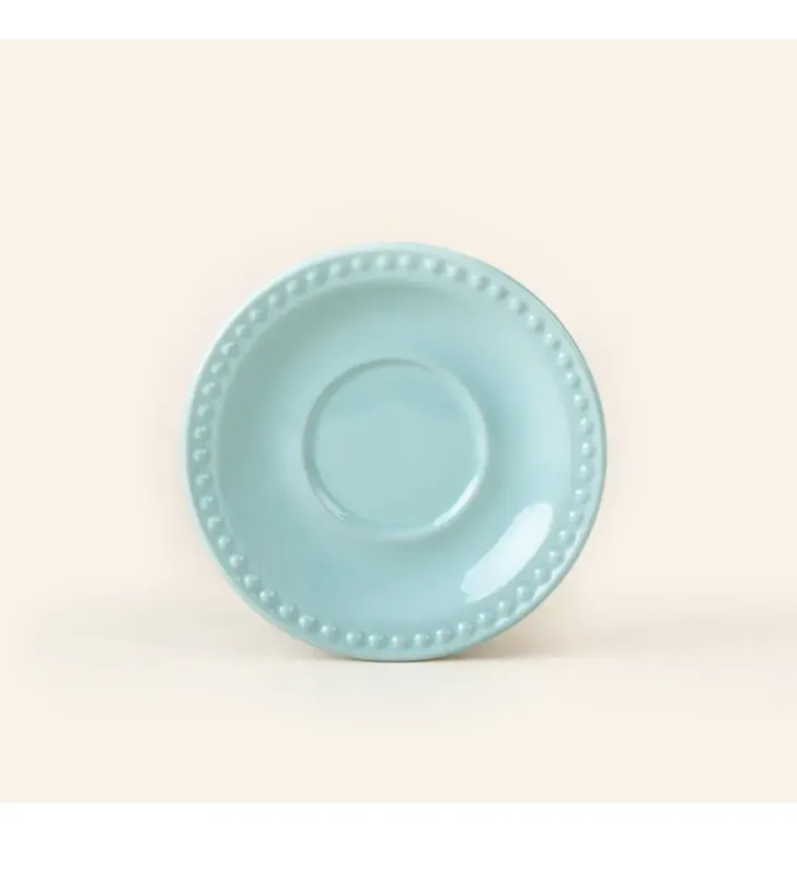 Plato para Taza Santa Anita Emboss Mauve Baby Turquoise – Diseño Elegante