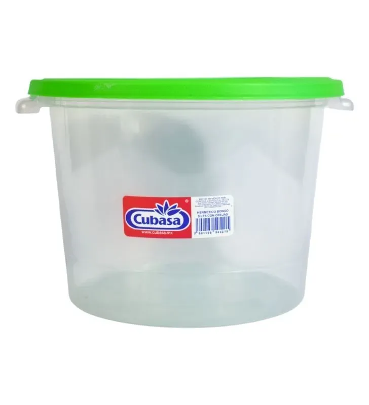 Hermético Bongo 5 L con Orejas Cubasa 0521