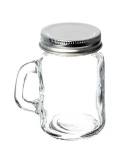 Frasco Mason Jar Mini Vittori 100 ml con Asa – Modelo 1404