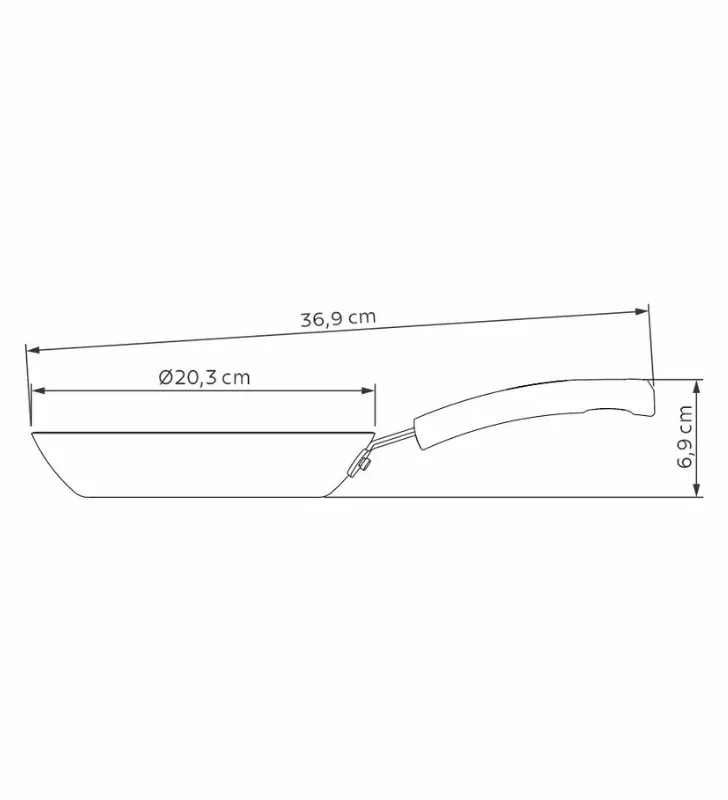 Sartén Sicilia Tramontina 20 cm – Antiadherente y Ergonómica
