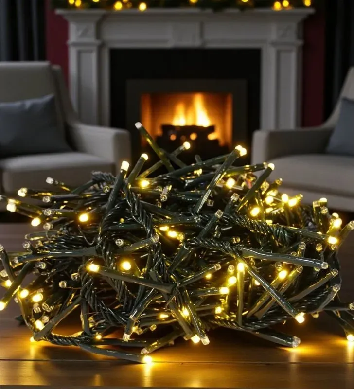 Series Navideñas Navicolors L573067 – 300 LED V3 Luz Cálida Cable Verde