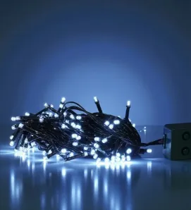 Luz musical blanca Navicolors L562229 – 140 LEDs cable verde