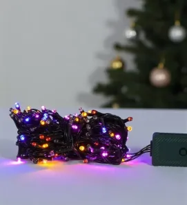 Luz Navicolors L562294 – 140 LEDs Multicolor Cable Verde para Árbol de Navidad