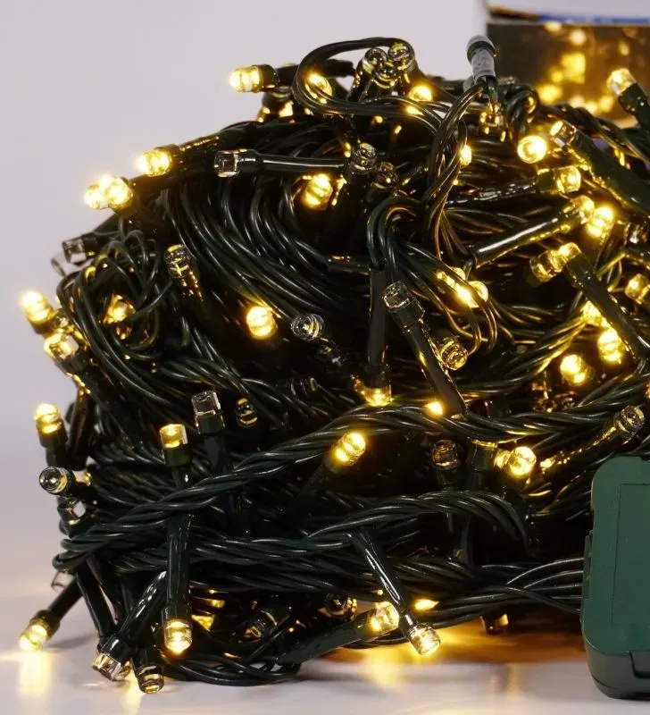 Luz Navicolors L562313 – 500 LEDs Cálida Cable Verde para Árbol de Navidad