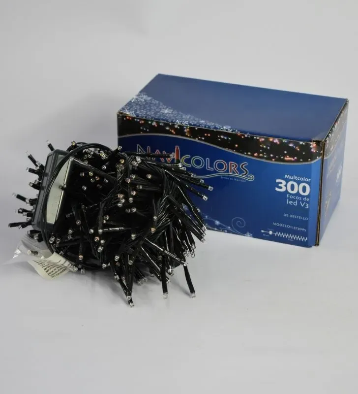 Series Navideñas Navicolors L573065 – 300 LED Multicolor Cable Verde