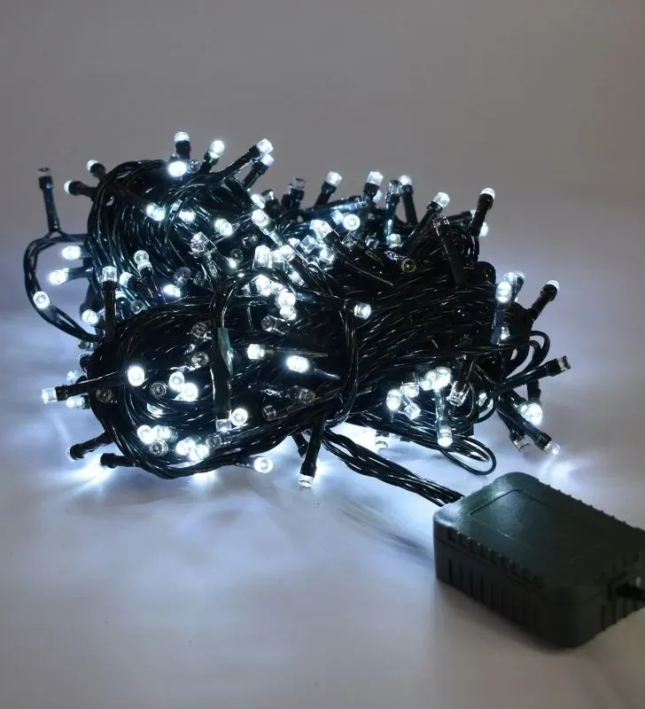 Serie Navideña Navicolors L564008 – 300 LED Luz Blanca Cable Verde