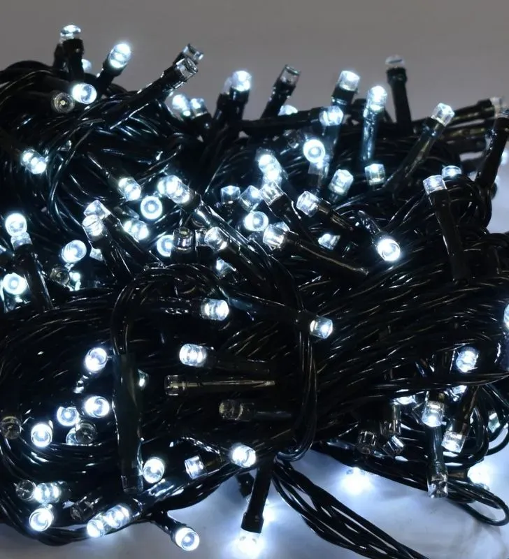 Serie Navideña Navicolors L564008 – 300 LED Luz Blanca Cable Verde