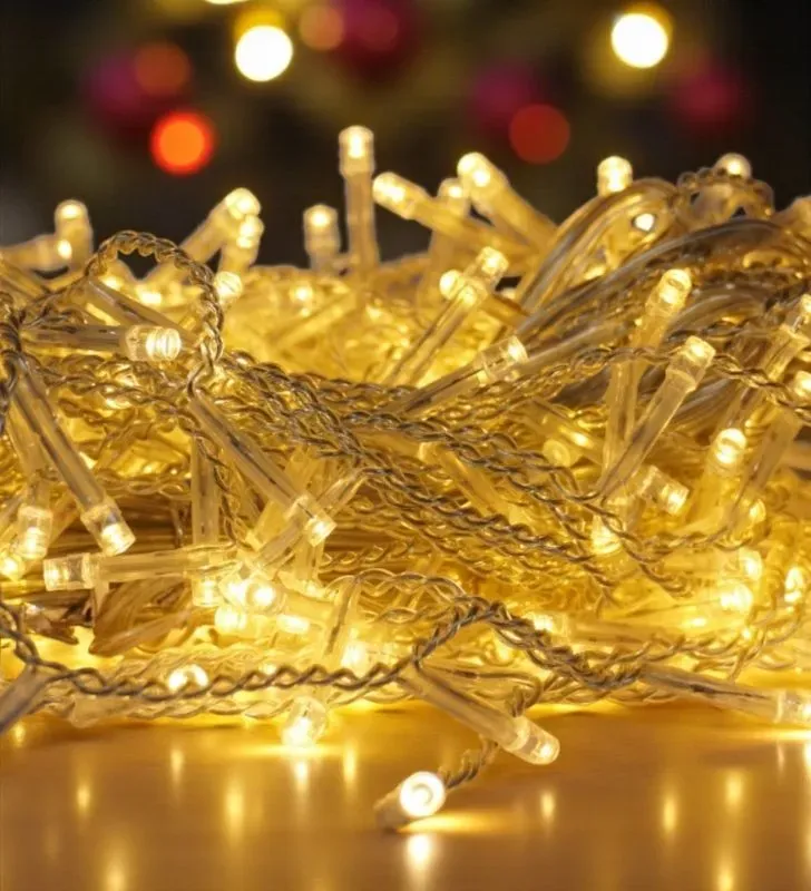 Luz Cascada Navicolors L554489 – 300 LEDs Luz Cálida para Decoración Navideña