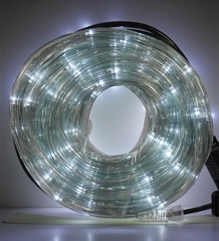 Manguera LED Navicolors L552870 – 10 m Blanco Gel para Decoración Navideña