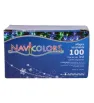 Luz Navicolors L562280 – 100 LEDs Azul/Verde Cable Transparente para Navidad
