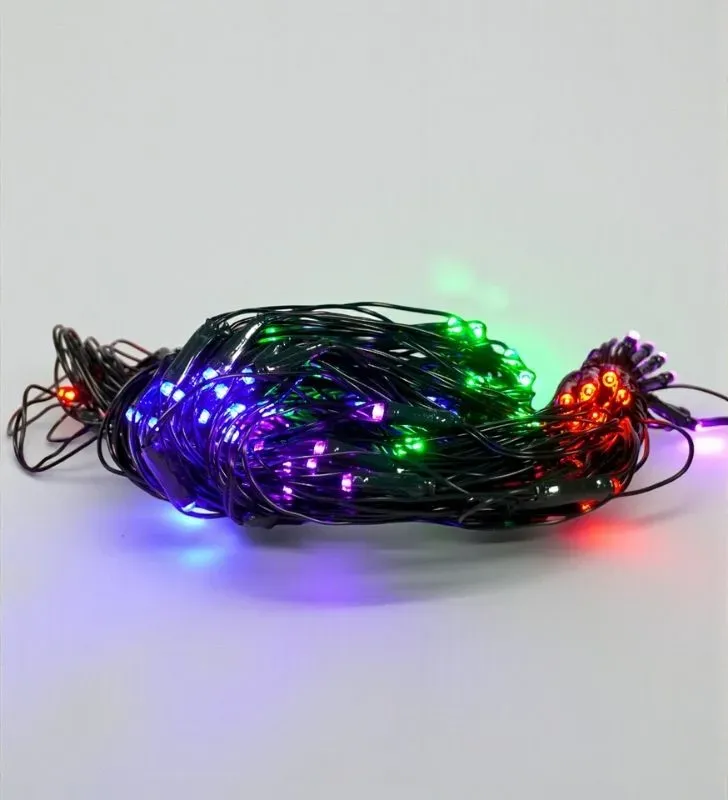 Red Navicolors L562285 – 160 LEDs Luz Multicolor Cable Verde para Decoración Navideña
