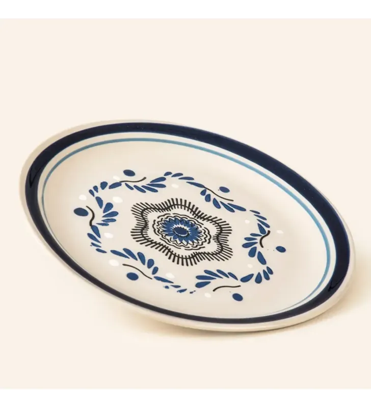 Plato Trinche Santa Anita Y-102 Talavera Atlixco – Cerámica Artesanal