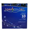Manguera LED Navicolors L552872 – 10 m Blanco/Azul para Decoración Navideña