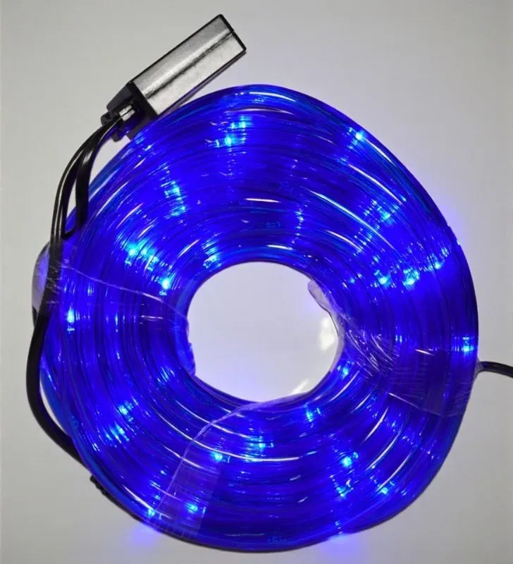 Manguera LED Navicolors L562288 – 10 m Luz Azul Cable Azul para Decoración Navideña