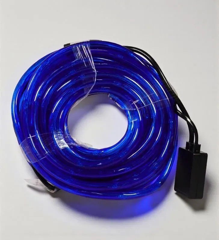Manguera LED Navicolors L562288 – 10 m Luz Azul Cable Azul para Decoración Navideña
