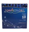 Manguera LED Navicolors L562288 – 10 m Luz Azul Cable Azul para Decoración Navideña