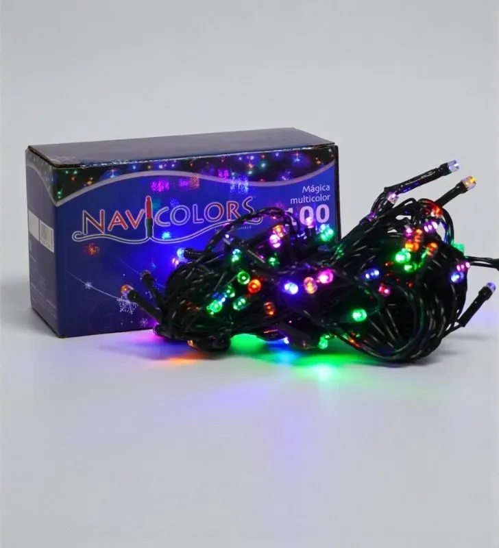Serie de Luces LED Multicolor Navicolors L562273 – 100 Focos, 7m, 8 Modos
